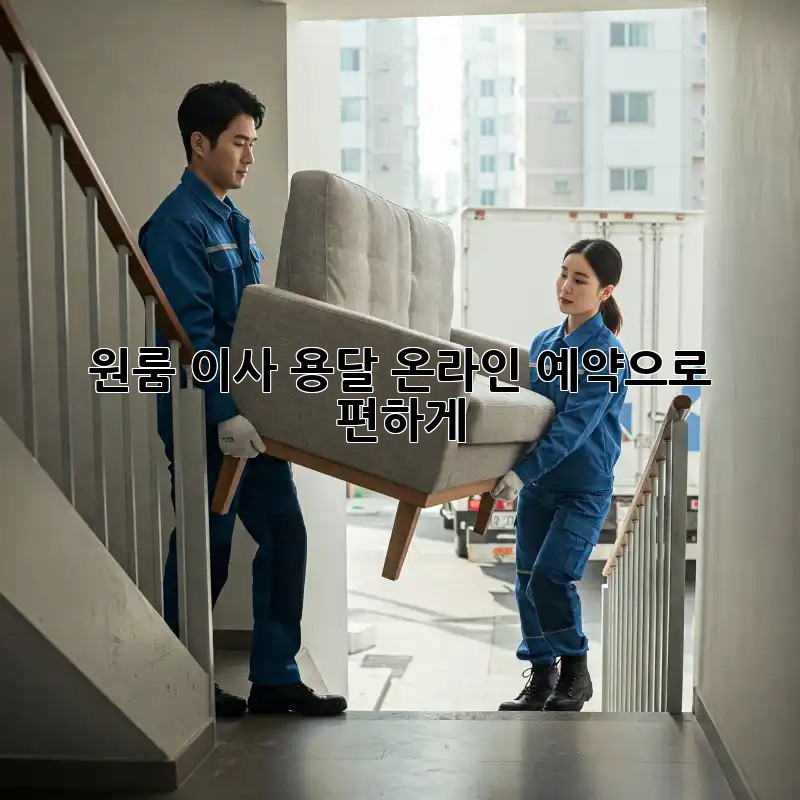 원룸 이사? 용달 온라인 예약으로 편하게!