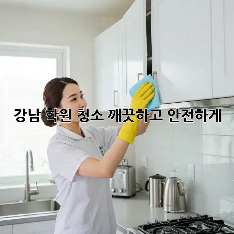 강남 학원 청소, 깨끗하고 안전하게!