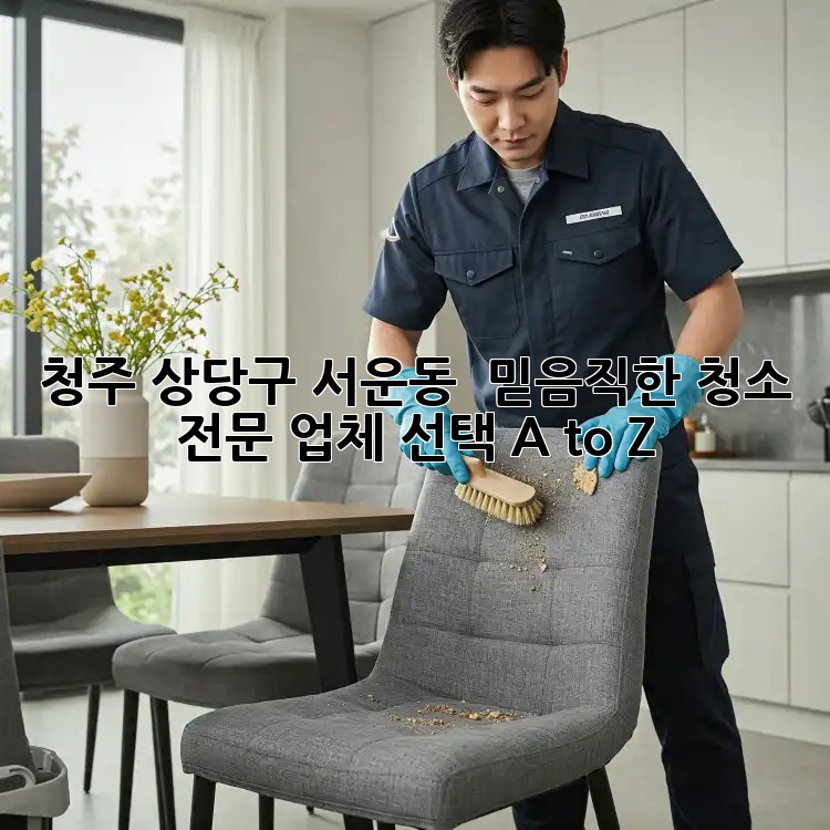 청주 상당구 서운동 🏡✨ 믿음직한 청소 전문 업체 선택 A to Z