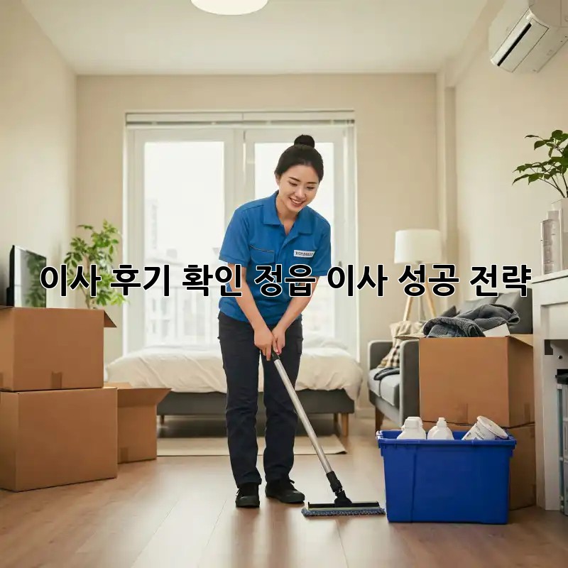 이사 후기 확인: 정읍 이사 성공 전략!