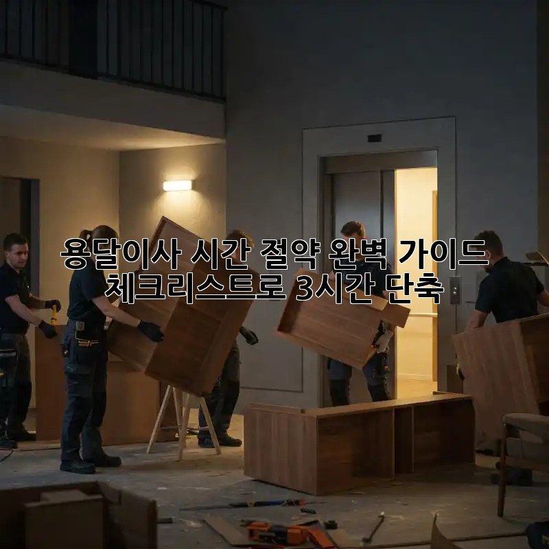 용달이사 시간 절약 완벽 가이드: 체크리스트로 3시간 단축!