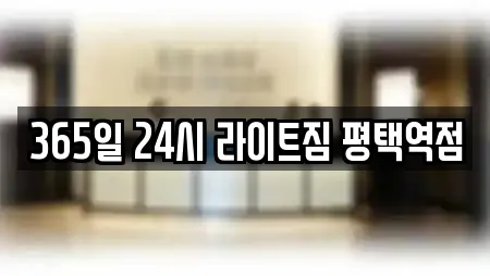 365일 24시 라이트짐 평택역점