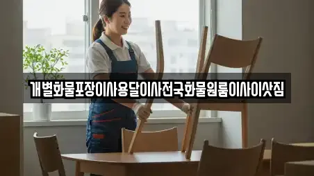 개별화물포장이사용달이사전국화물원룸이사이삿짐