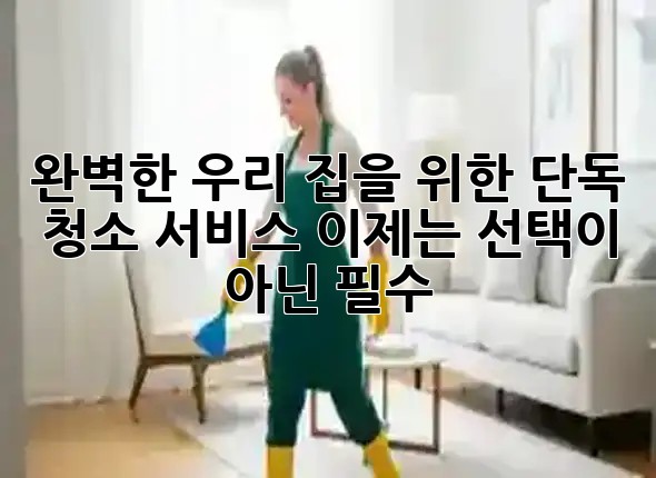 완벽한 우리 집을 위한 단독 청소 서비스, 이제는 선택이 아닌 필수! ✨ 완벽한 우리 집을 위한 단독 청소 서비스, 이제는 선택이 아닌 필수! ✨