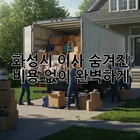 화성시 이사, 숨겨진 비용 없이 완벽하게! 🚚💼