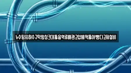 누수탐지하수구막힘싱크대뚫음역류배관고압세척뚫어뻥다고쳐설비