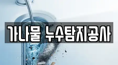 가나물 누수탐지공사