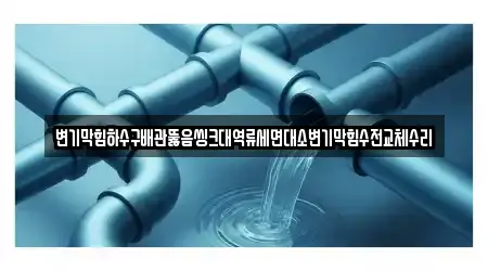 변기막힘하수구배관뚫음씽크대역류세면대소변기막힘수전교체수리