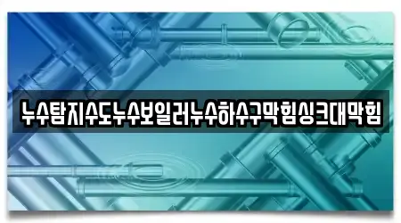 누수탐지수도누수보일러누수하수구막힘싱크대막힘