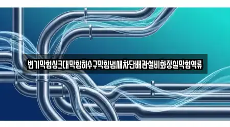 변기막힘싱크대막힘하수구막힘냄새차단배관설비화장실막힘역류