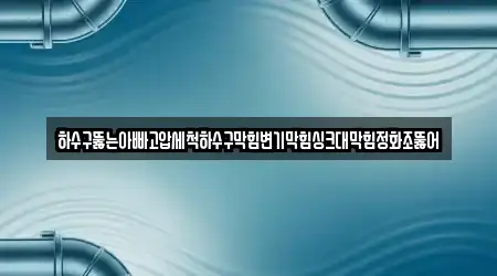 하수구뚫는아빠고압세척하수구막힘변기막힘싱크대막힘정화조뚫어