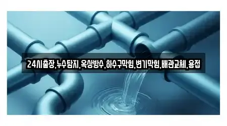 24시출장,누수탐지,옥상방수,하수구막힘,변기막힘,배관교체,용접