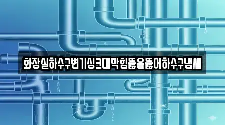 화장실하수구변기싱크대막힘뚫음뚫어하수구냄새