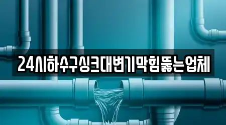 24시하수구싱크대변기막힘뚫는업체