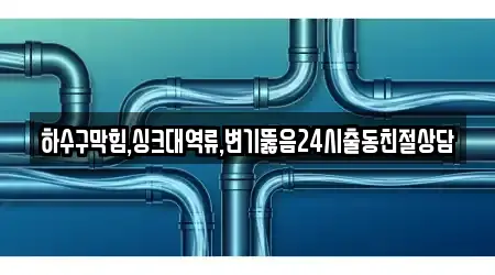 하수구막힘,싱크대역류,변기뚫음24시출동친절상담