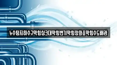 누수탐지하수구막힘싱크대막힘변기막힘정화조막힘수도배관