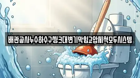배관공사누수하수구씽크대변기막힘고압세척모두시스템