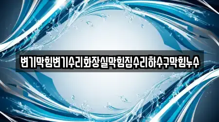 변기막힘변기수리화장실막힘집수리하수구막힘누수