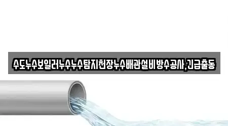 수도누수보일러누수누수탐지천장누수배관설비방수공사,긴급출동