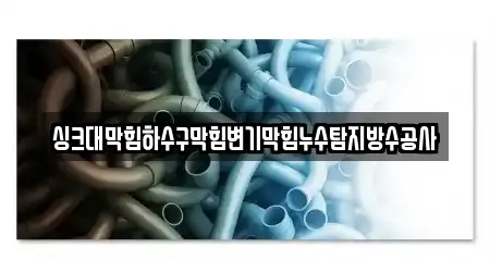 싱크대막힘하수구막힘변기막힘누수탐지방수공사