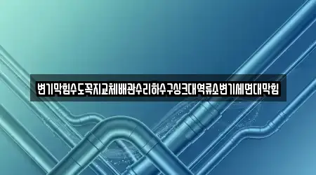 변기막힘수도꼭지교체배관수리하수구싱크대역류소변기세면대막힘