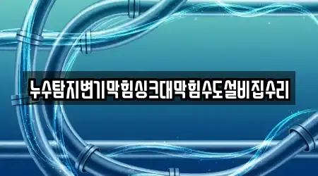 누수탐지변기막힘싱크대막힘수도설비집수리