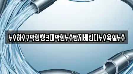 하수구막힘 전문 업체 리스트 9곳 안동 임하면