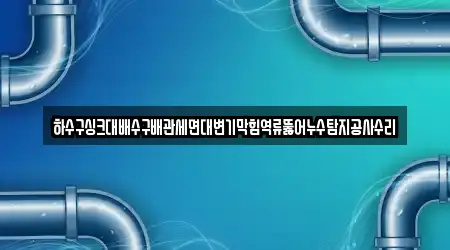 하수구싱크대배수구배관세면대변기막힘역류뚫어누수탐지공사수리