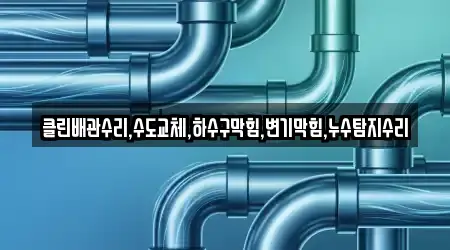클린배관수리,수도교체,하수구막힘,변기막힘,누수탐지수리