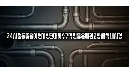 24시출동뚫음이변기싱크대하수구막힘뚫음배관고압세척내시경