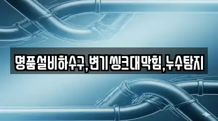 명품설비하수구,변기씽크대막힘,누수탐지