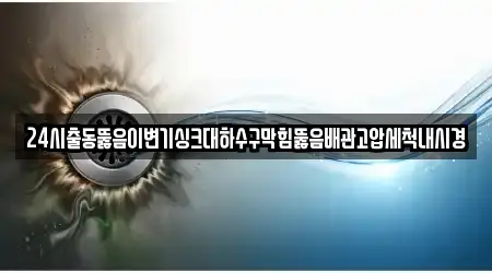 24시출동뚫음이변기싱크대하수구막힘뚫음배관고압세척내시경