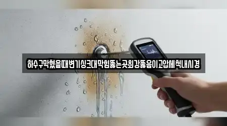 하수구막혔을때변기싱크대막힘뚫는곳최강뚫음이고압세척내시경