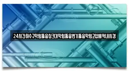 24시간하수구막힘뚫음싱크대막힘뚫음변기뚫음막힘고압세척내시경