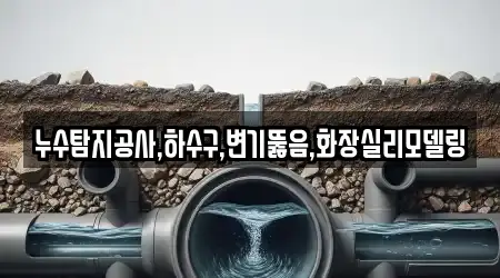 누수탐지공사,하수구,변기뚫음,화장실리모델링