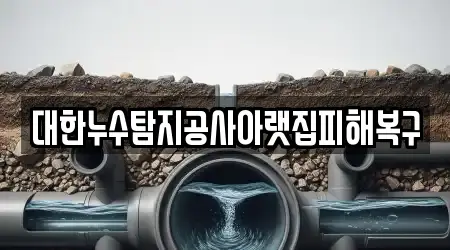 대한누수탐지공사아랫집피해복구