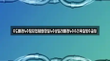 수도배관누수탐지업체화장실누수보일러배관누수수리욕실방수공사