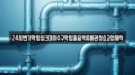 24시변기막힘싱크대하수구막힘뚫음역류배관청소고압세척