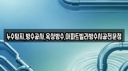 누수탐지,방수공사,옥상방수,아파트빌라방수시공전문점