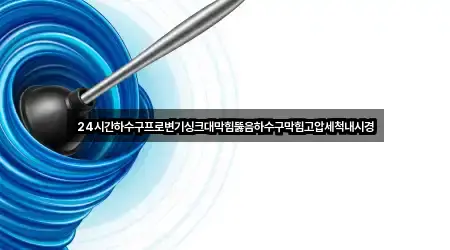 24시간하수구프로변기싱크대막힘뚫음하수구막힘고압세척내시경
