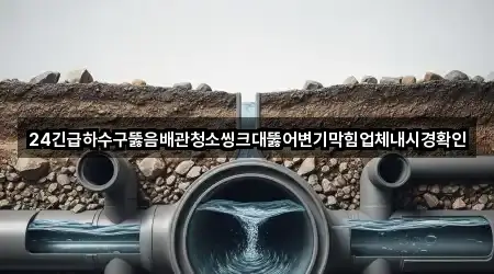 24긴급하수구뚫음배관청소씽크대뚫어변기막힘업체내시경확인