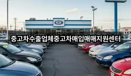 중고차수출업체중고차매입매매지원센터