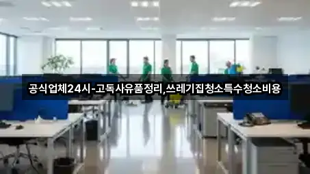 공식업체24시-고독사유품정리,쓰레기집청소특수청소비용