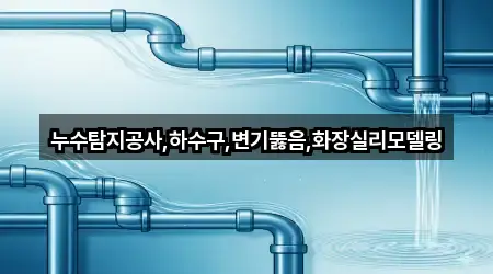 누수탐지공사,하수구,변기뚫음,화장실리모델링