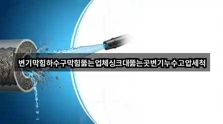 변기막힘하수구막힘뚫는업체싱크대뚫는곳변기누수고압세척