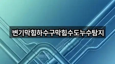 변기막힘하수구막힘수도누수탐지