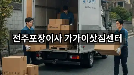전주포장이사 가가이삿짐센터