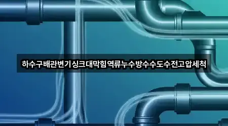 하수구배관변기싱크대막힘역류누수방수수도수전고압세척