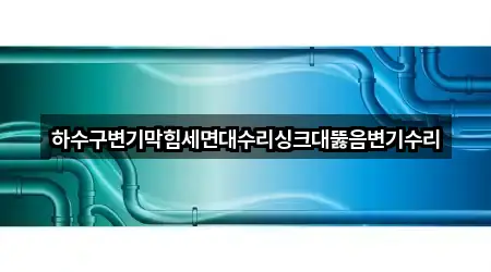 하수구변기막힘세면대수리싱크대뚫음변기수리
