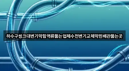 하수구씽크대변기막힘역류뚫는업체수전변기교체막힌배관뚫는곳